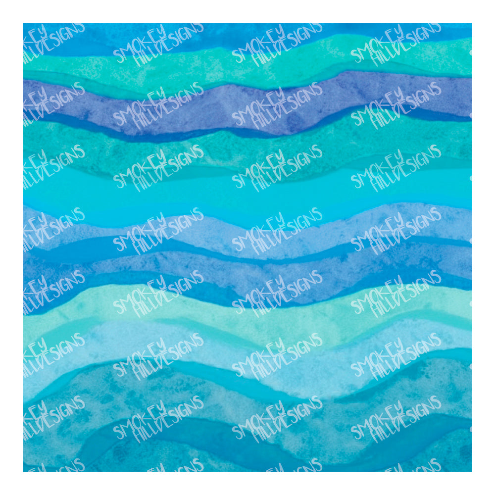 PatternPly® Transparent Coastal Watercolor Ripples sheet showing the pattern
