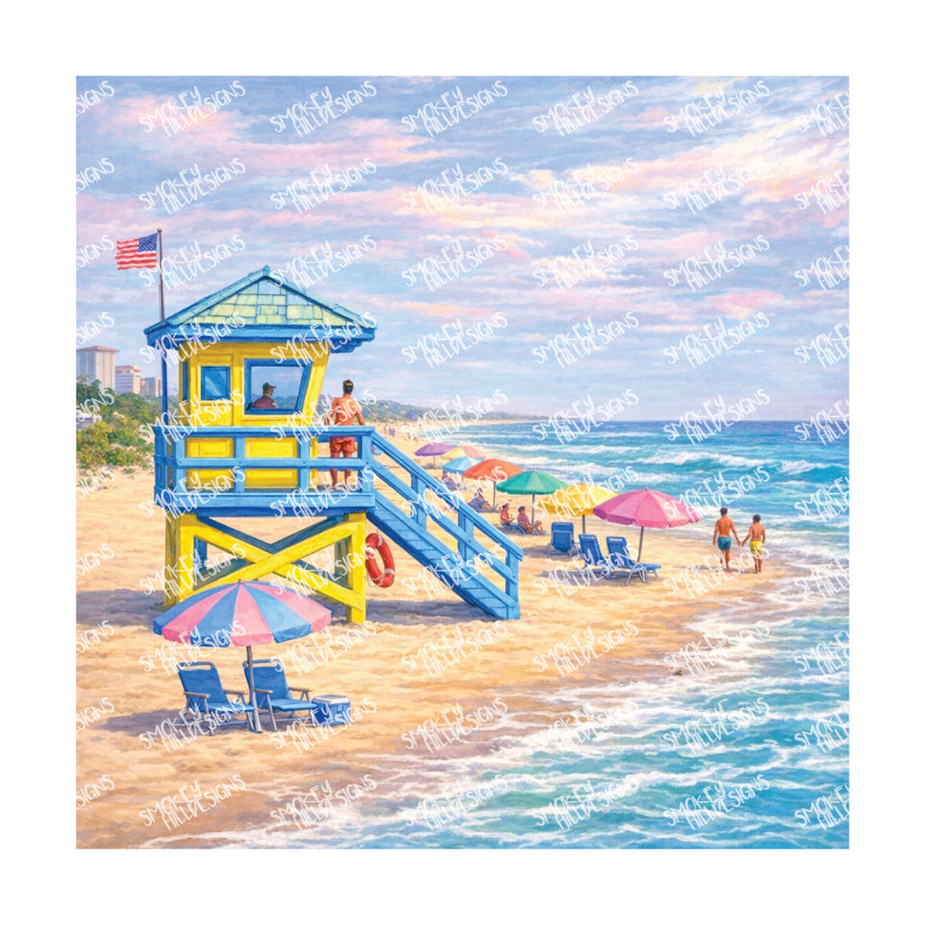 PatternPly® Transparent Coastal Series Volume 1 Pastel Paradise 27 art scene artwork