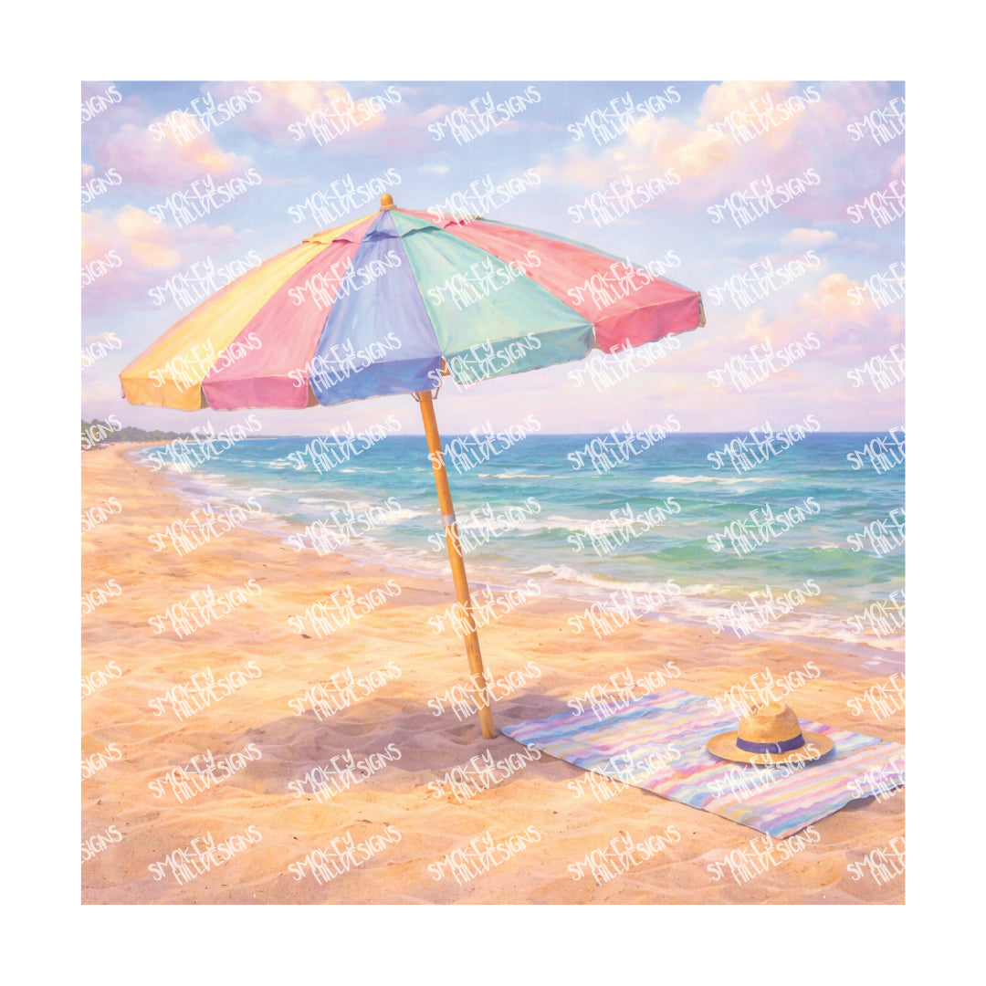 PatternPly® Transparent Coastal Series Volume 1 Pastel Paradise 7 art scene artwork