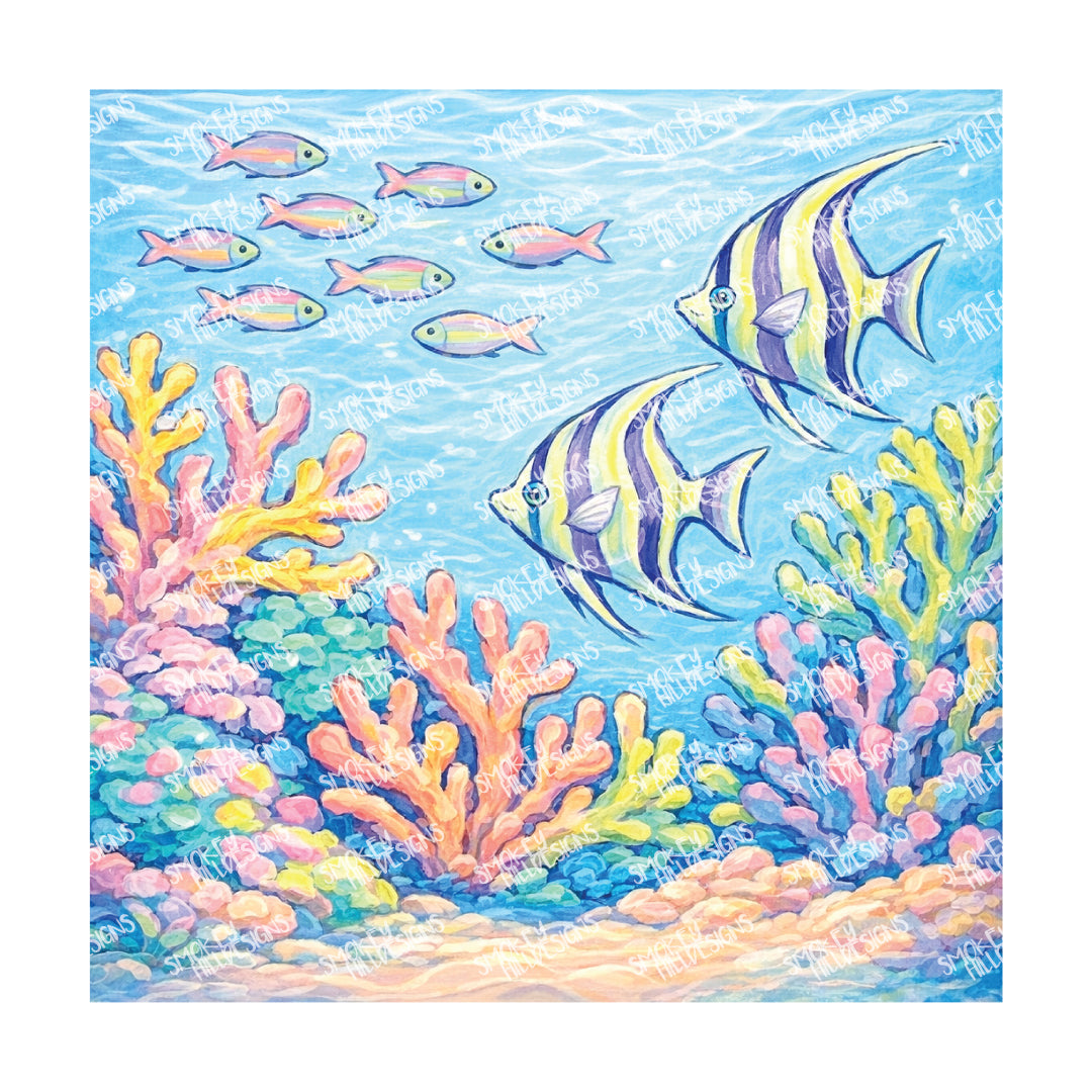 PatternPly® Full Coverage Coastal Series Volume 4 Coastal Pastels 28 art scene artwork