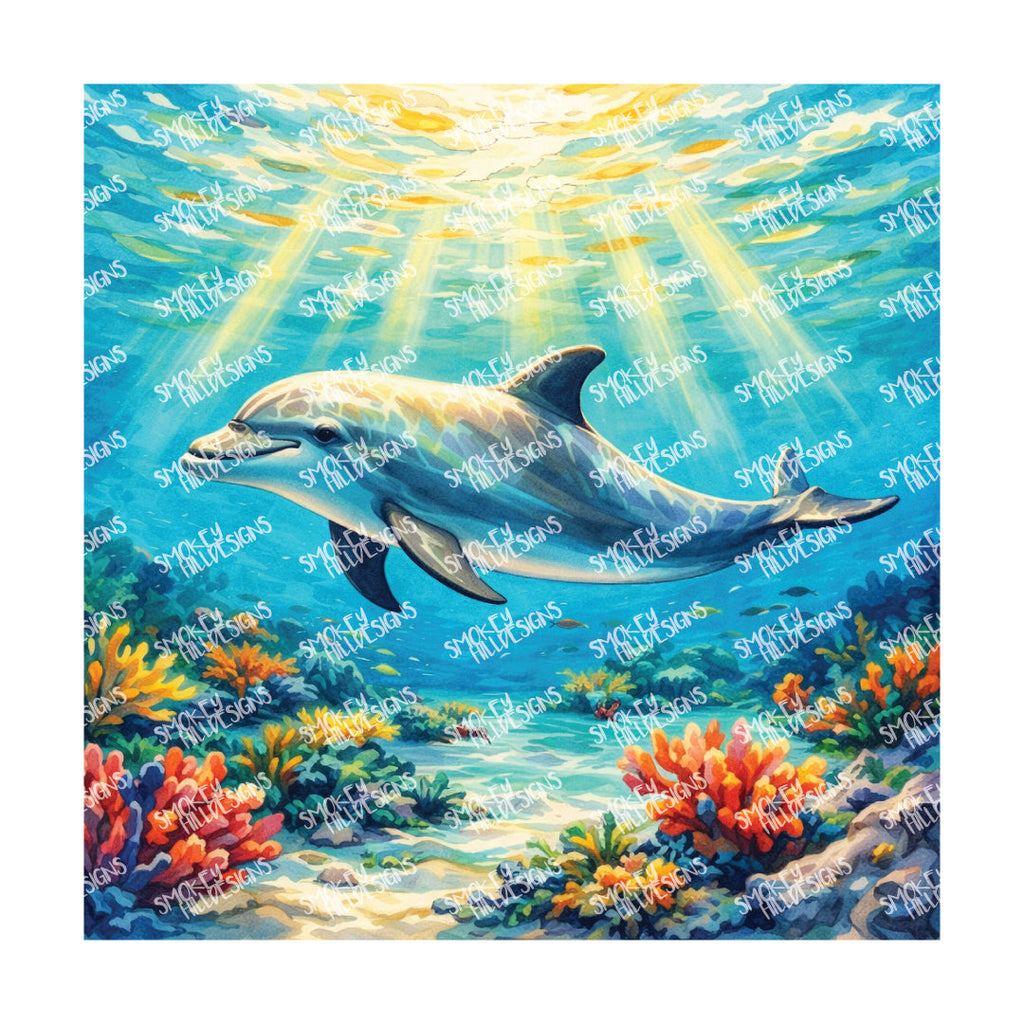 PatternPly® Transparent Coastal Series Volume 6 Sharks & Dolphins 22 art scene artwork