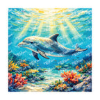 PatternPly® Transparent Coastal Series Volume 6 Sharks & Dolphins 22 art scene artwork