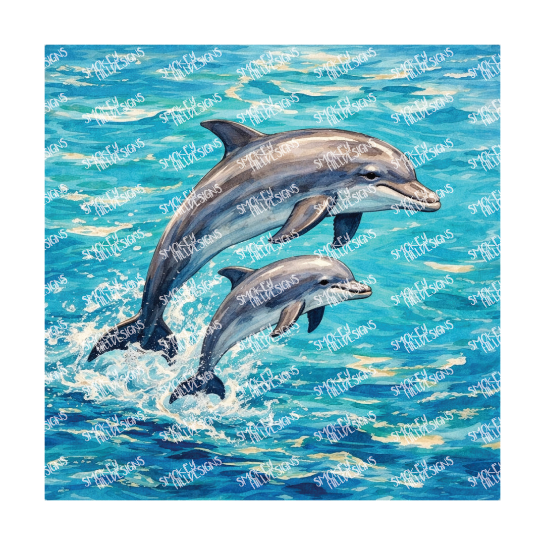 PatternPly® Transparent Coastal Series Volume 6 Sharks & Dolphins 24 art scene artwork