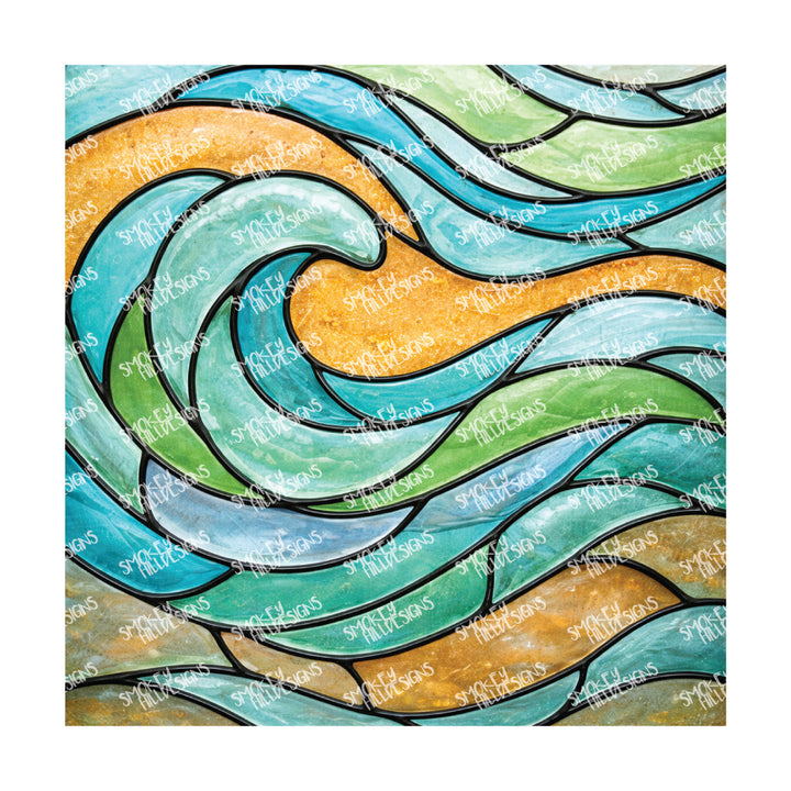 PatternPly® Transparent Coastal Series Volume 7 Stained Glass Sea Glass 16