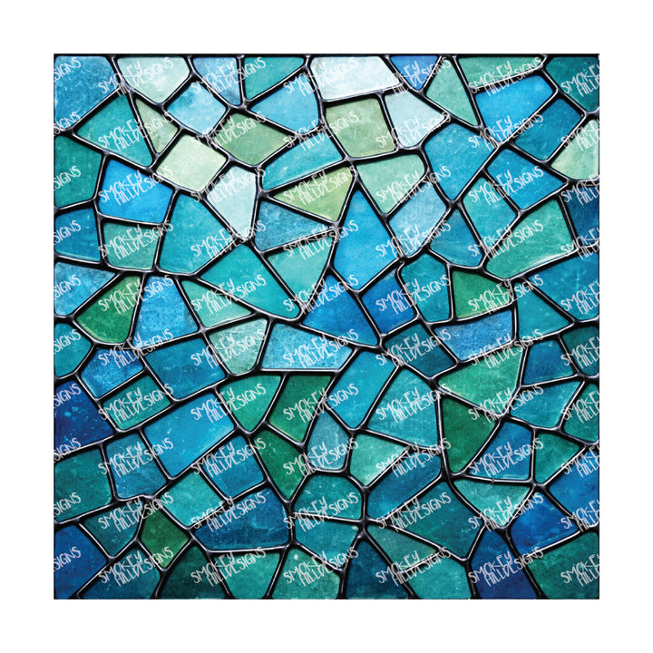PatternPly® Transparent Coastal Series Volume 7 Stained Glass Sea Glass 18