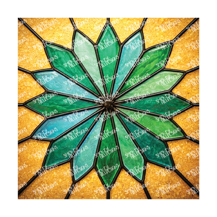 PatternPly® Transparent Coastal Series Volume 7 Stained Glass Sea Glass 1