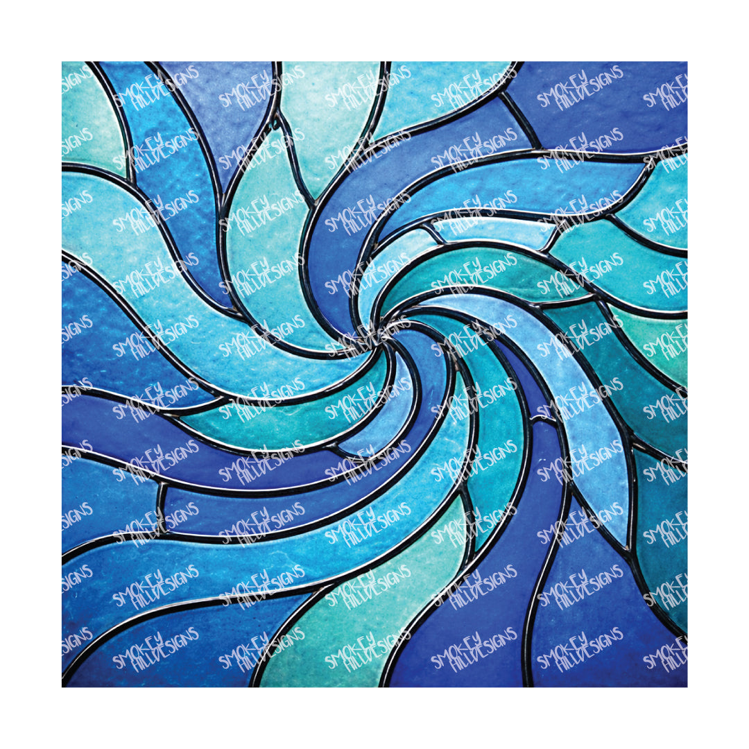 PatternPly® Transparent Coastal Series Volume 7 Stained Glass Sea Glass 20