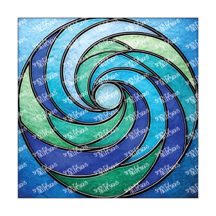 PatternPly® Full Coverage Coastal Series Volume 7 Stained Glass Sea Glass 21