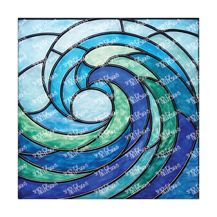 PatternPly® Full Coverage Coastal Series Volume 7 Stained Glass Sea Glass 24
