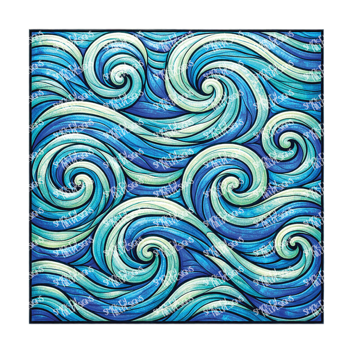 PatternPly® Transparent Coastal Series Volume 7 Stained Glass Sea Glass 30