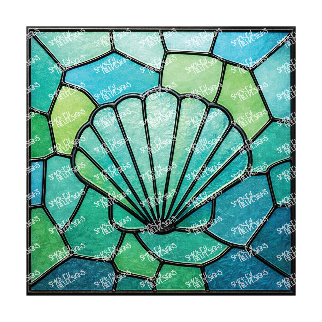 PatternPly® Transparent Coastal Series Volume 7 Stained Glass Sea Glass 32
