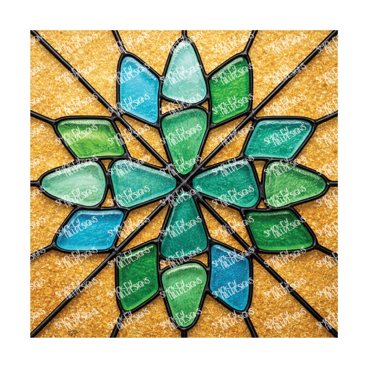 PatternPly® Full Coverage Coastal Series Volume 7 Stained Glass Sea Glass 4