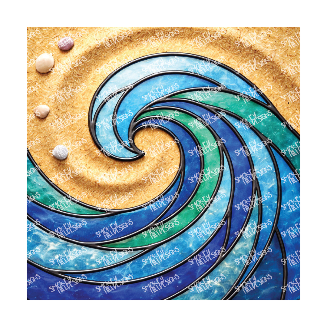 PatternPly® Transparent Coastal Series Volume 7 Stained Glass Sea Glass 6