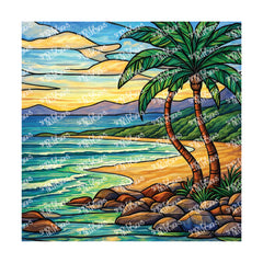 PatternPly® Full Coverage Coastal Series Volume 8 Coastal Series Stained Glass 1