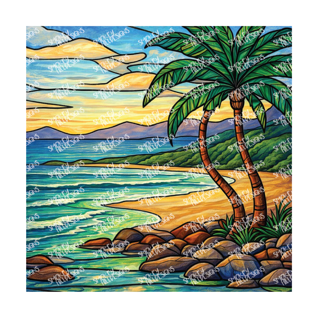 PatternPly® Transparent Coastal Series Volume 8 Coastal Series Stained Glass 1