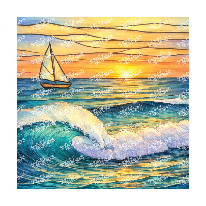 PatternPly® Full Coverage Coastal Series Volume 8 Coastal Series Stained Glass 2