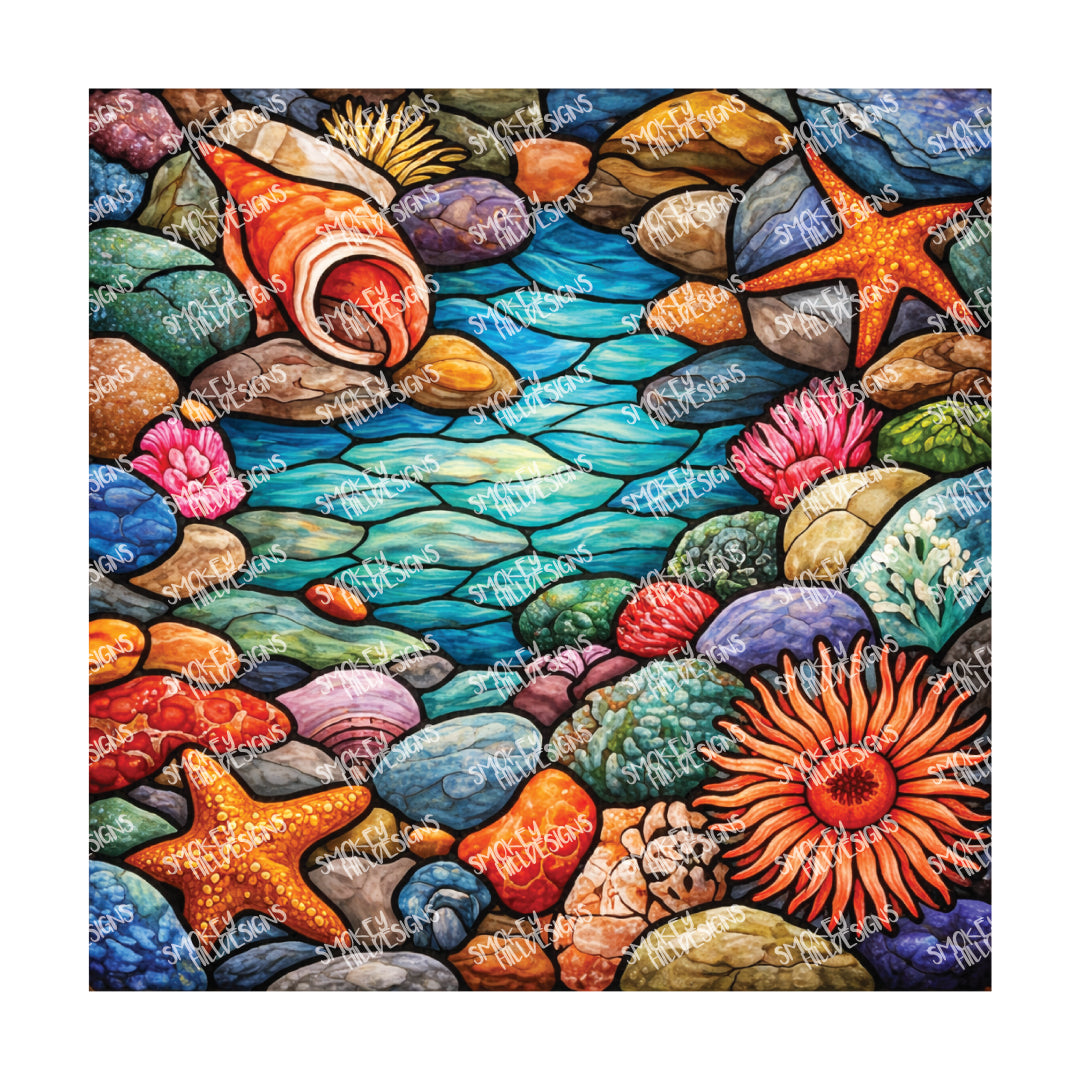 PatternPly® Transparent Coastal Series Volume 8 Coastal Series Stained Glass 3