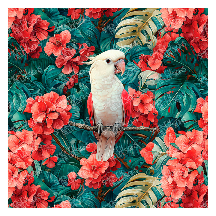 PatternPly® Transparent Cockatoos