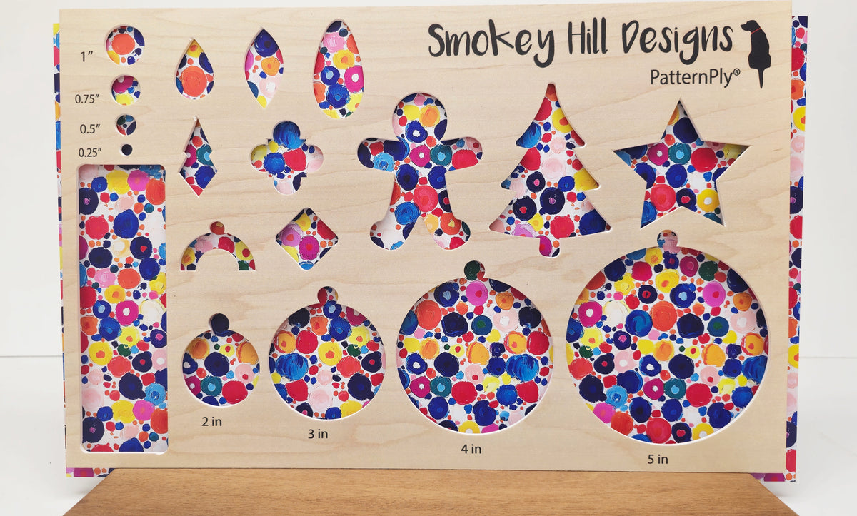 PatternPly® Full Coverage Colorful Paint Dots LARGE product photo 2