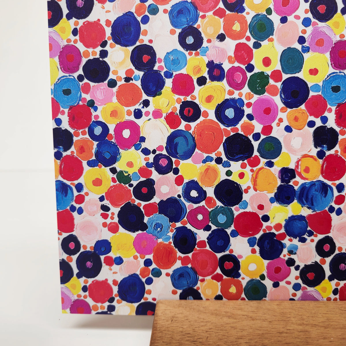 PatternPly® Full Coverage Colorful Paint Dots LARGE sheet showing the pattern