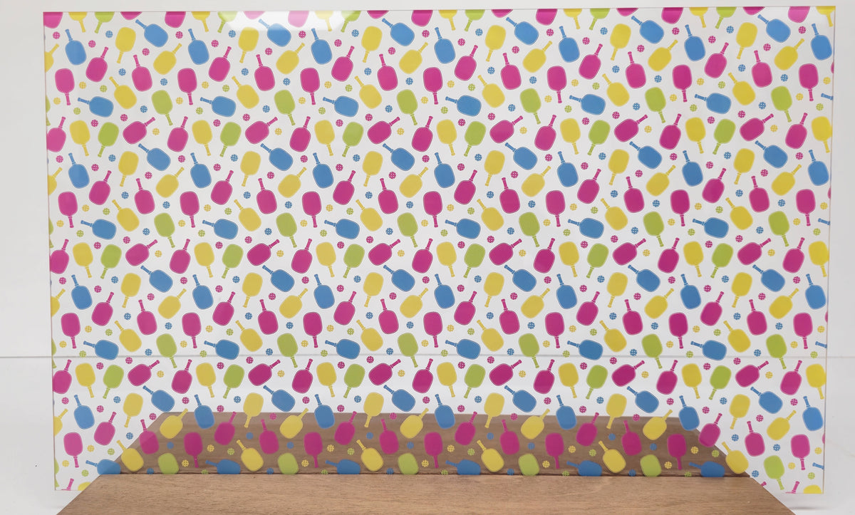PatternPly® Scattered Colorful Pickleball LARGE product photo 2