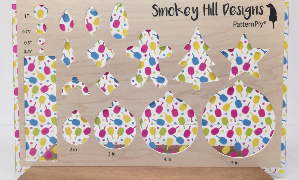 PatternPly® Scattered Colorful Pickleball LARGE product photo 3