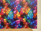 PatternPly® Full Coverage Colorful Stained Glass sheet showing the pattern