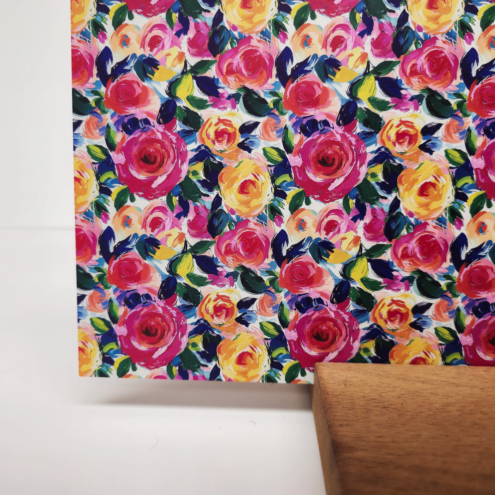 PatternPly® Full Coverage Colorful Watercolor Roses – Smokey Hill Designs