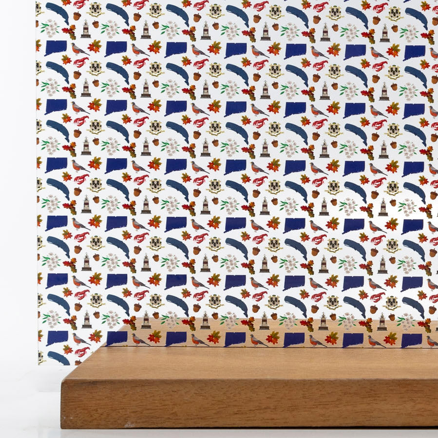 PatternPly® Scattered Connecticut Icons sheet showing the pattern