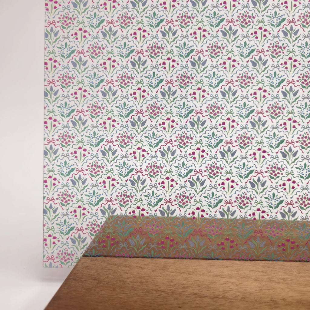 PatternPly® Scattered Coquette Bows sheet showing the pattern