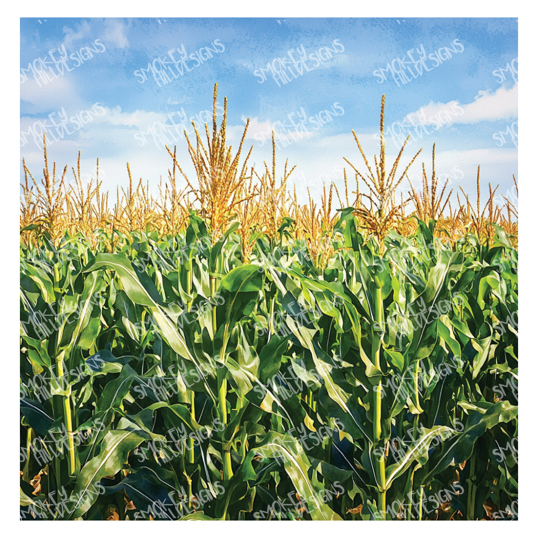 PatternPly® Full Coverage Cornfield sheet showing the pattern
