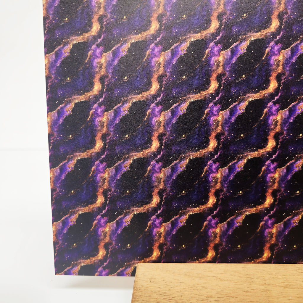 PatternPly® Full Coverage Mini Cosmic Ink sheet showing the pattern