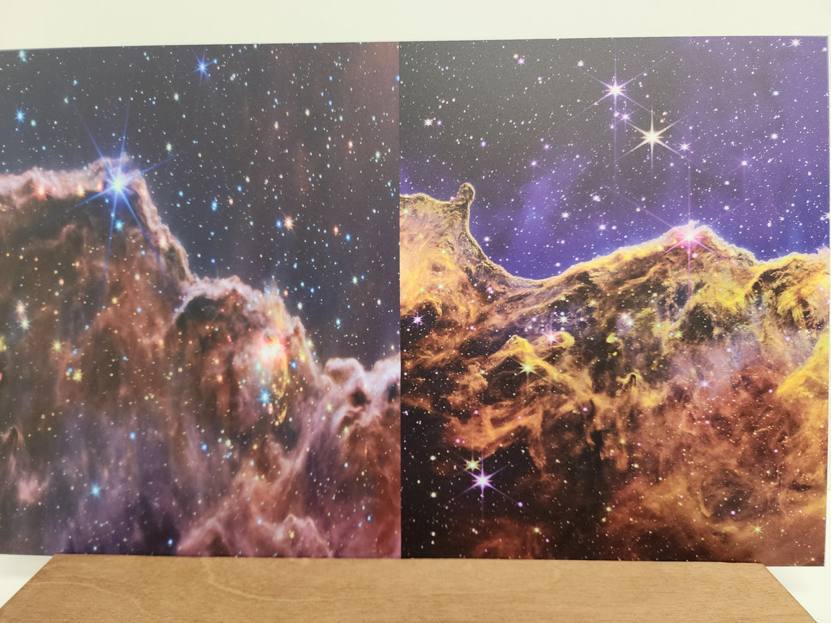 PatternPly® Full Coverage Cosmic Cliffs Duo sheet showing the pattern