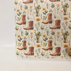 PatternPly® Transparent Cowboy Boots Cacti and Yellow Floral product photo 3