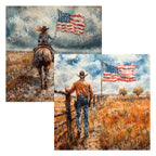 PatternPly® Transparent Cowboys and Cowgirls sheet showing the pattern