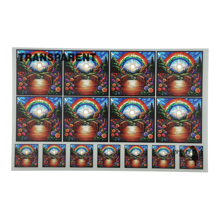 PatternPly® Transparent Crossing The Rainbow 2 sizes