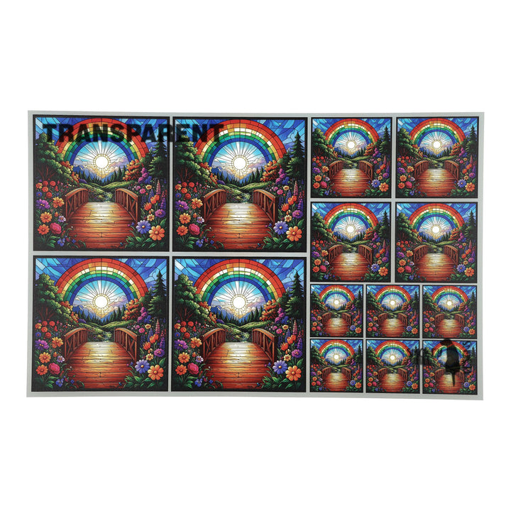 PatternPly® Transparent Crossing The Rainbow 3 sizes