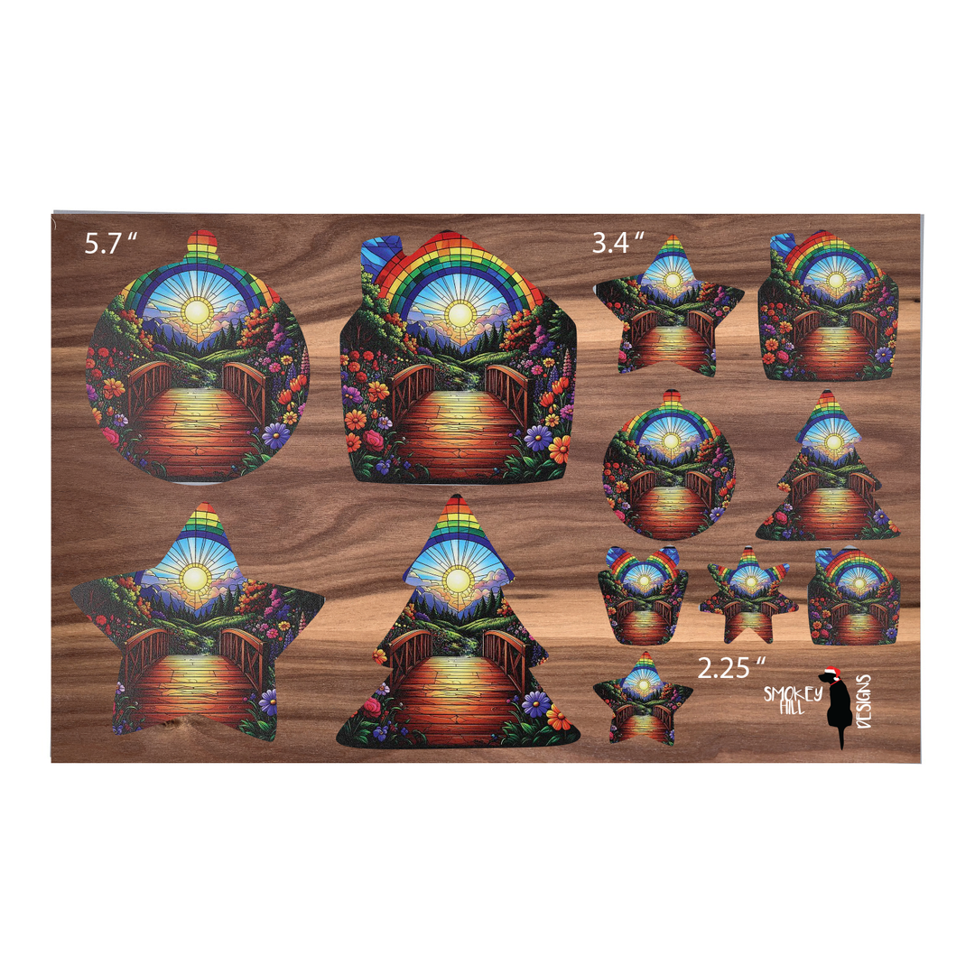 PatternPly® Full Coverage Crossing the Rainbow Bridge 3 sizes