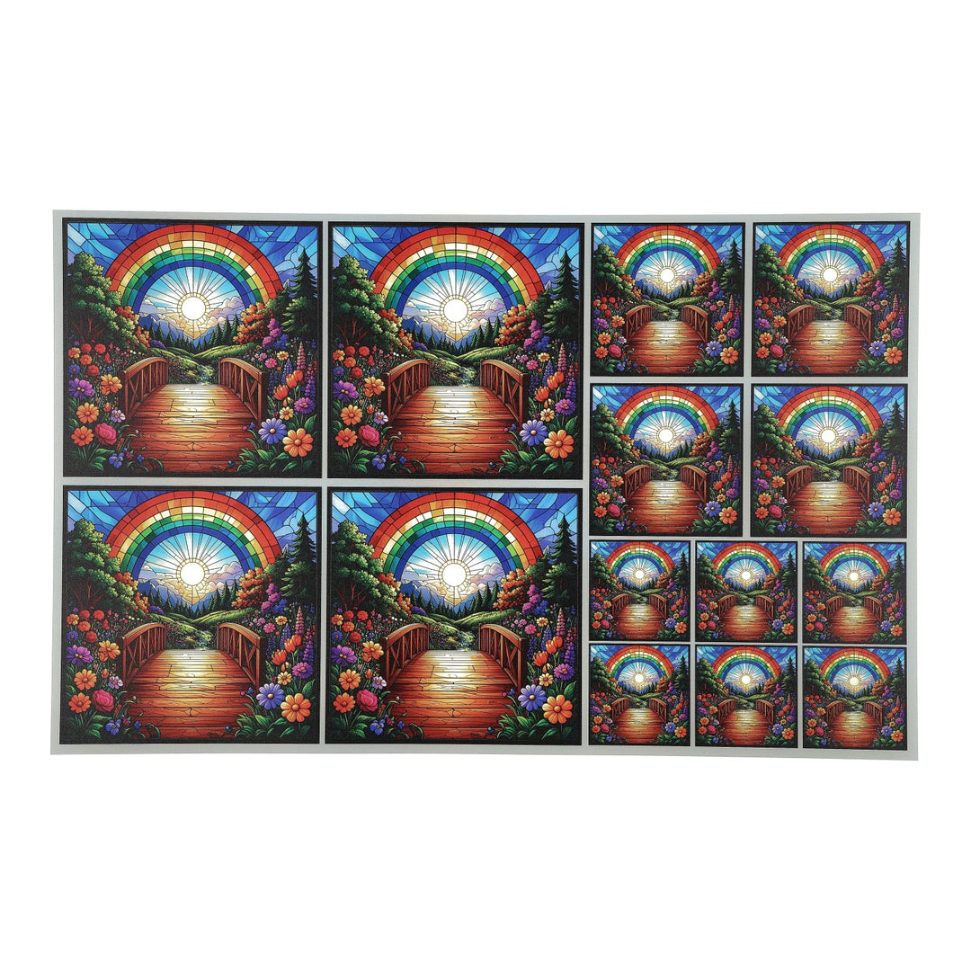 PatternPly® Transparent Crossing The Rainbow 3 sizes