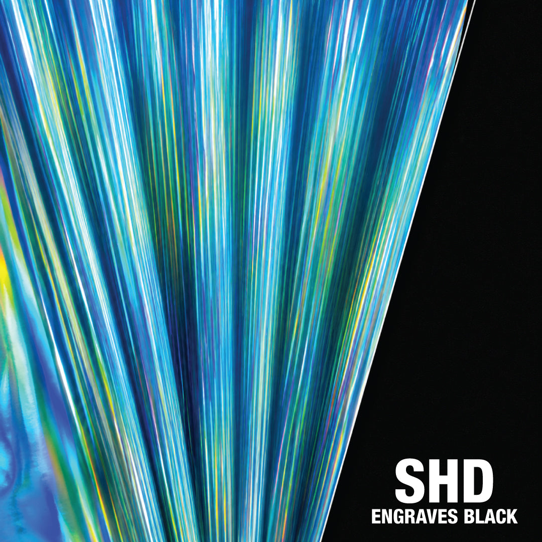 Aqua Holographic SmokeHide™ Leatherette