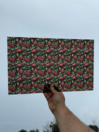 PatternPly® Transparent Red Clovers sheet showing the pattern