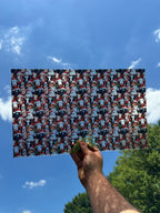 PatternPly® Transparent Christmas Cows sheet showing the pattern