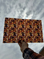 PatternPly® Transparent Stained Glass Horses LARGE sheet showing the pattern