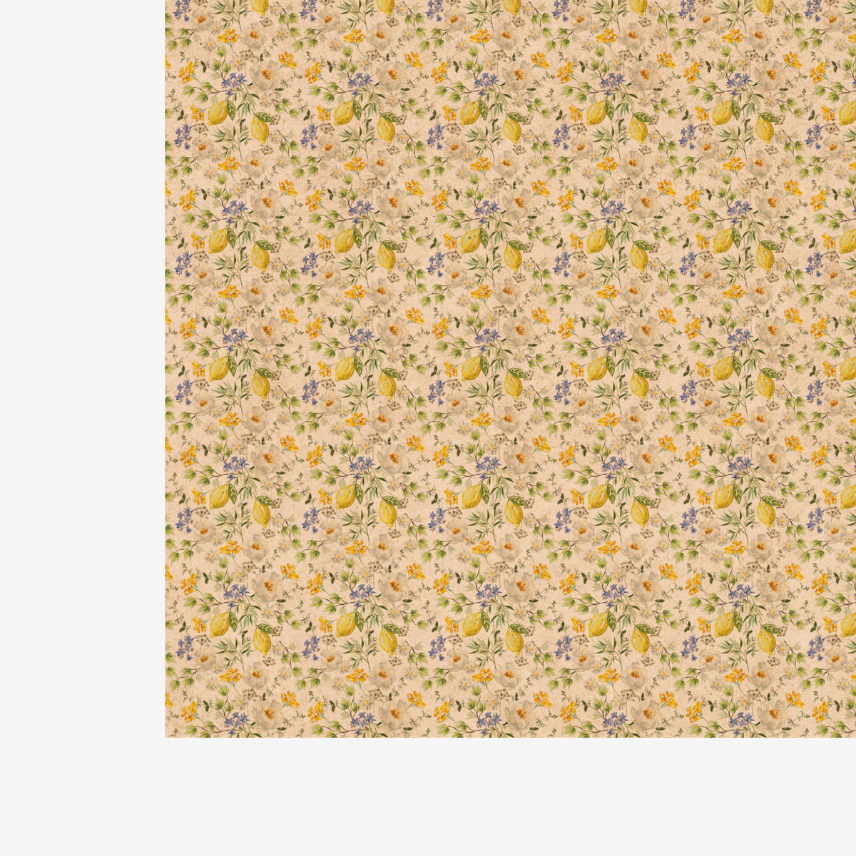 PatternPly® Naturals Dainty Lemons sheet showing the pattern
