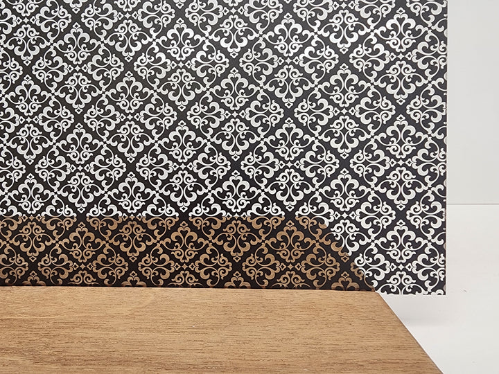 PatternPly® Scattered Damask BLACK