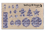 PatternPly® Transparent Dark Blue and Orange Swirls product photo 3