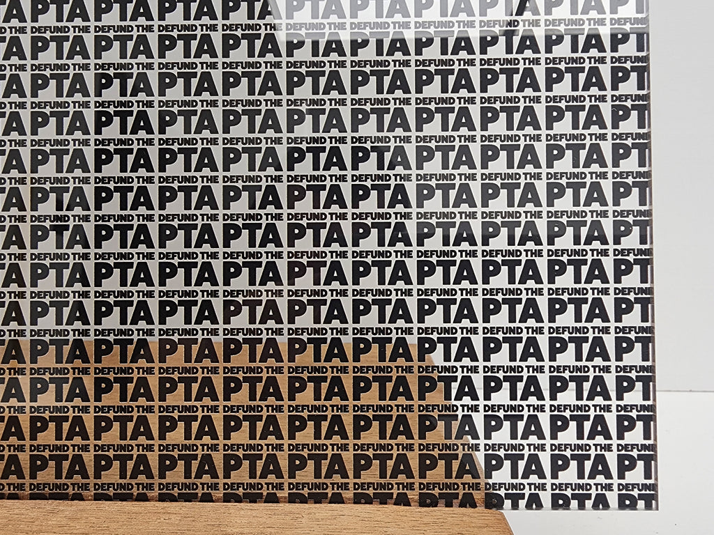 PatternPly® Scattered Defund PTA sheet showing the pattern