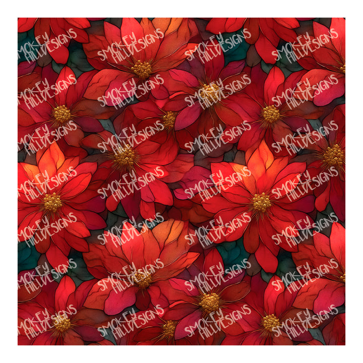 PatternPly® Full Coverage Dense Poinsettias