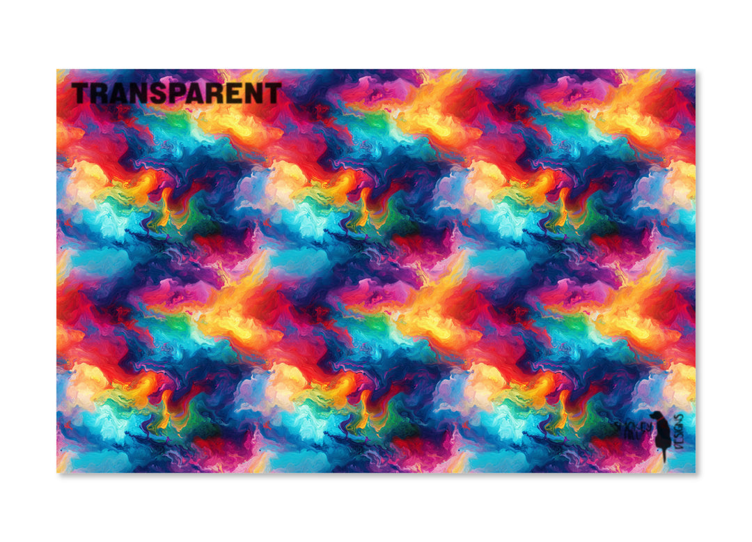 PatternPly® Transparent Dense Rainbow Storm Large