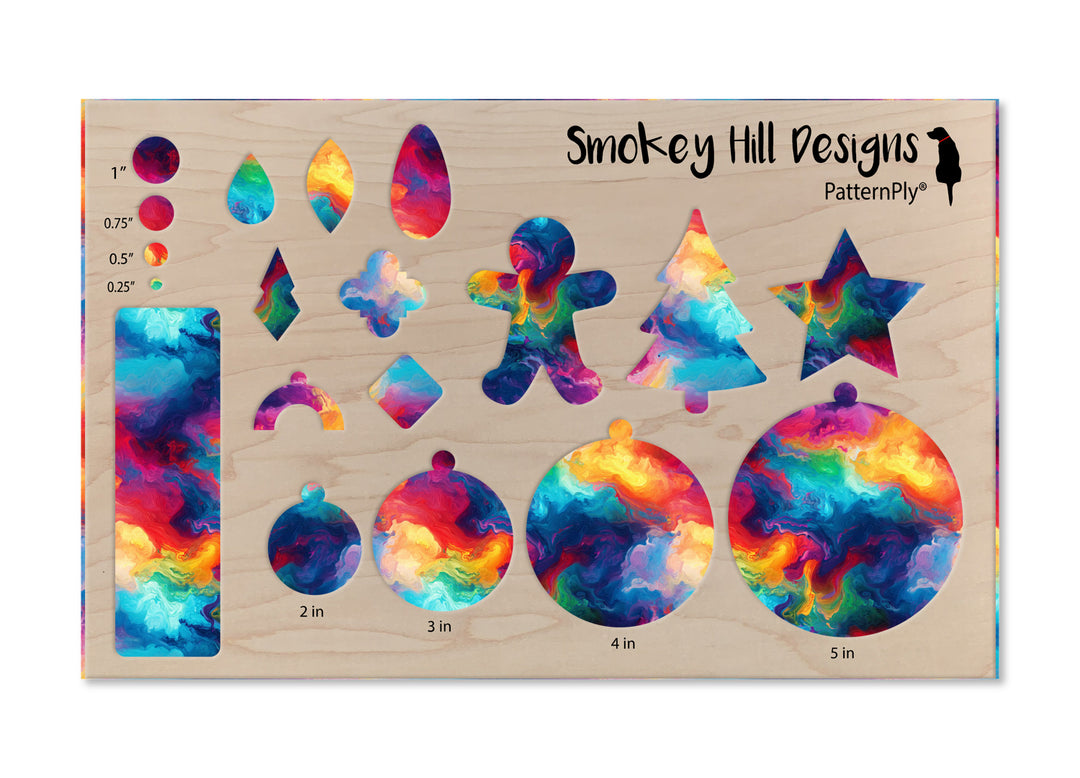 PatternPly® Full Coverage Dense Rainbow Storm Large